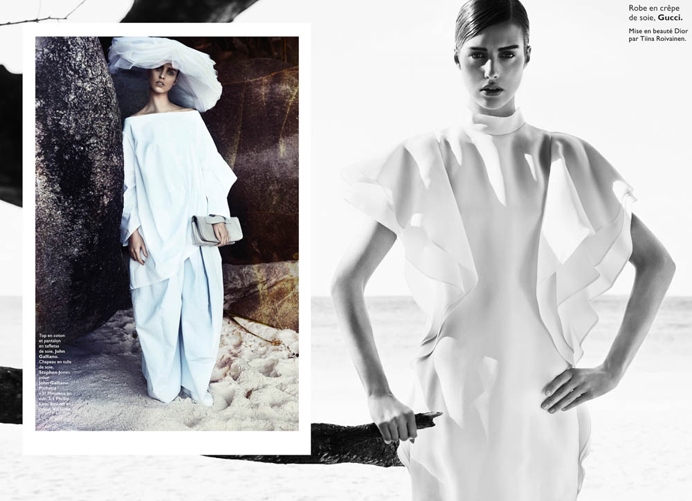 Julia Frauche is Jet Set Chic For Honor Akrawi In Grazia France