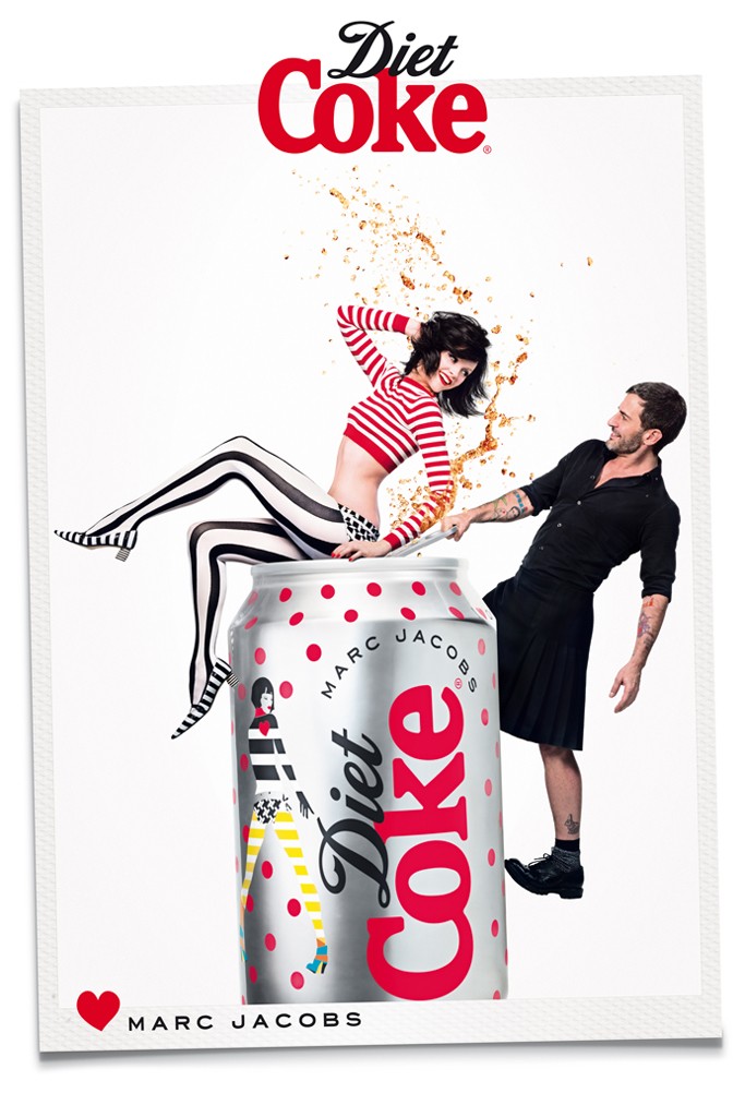 Marc Jacobs Joins Ginta Lapina for Diet Coke Campaign