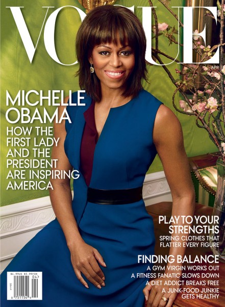 Michelle Obama Graces the April 2013 Cover of Vogue US Michelle Obama Graces the April 2013 Cover of Vogue US