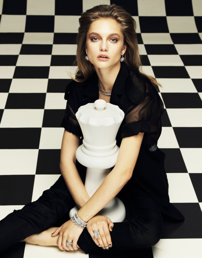 Svetlana Zakharova Has All the Right Moves for Nikolay Biryukov in Elle Russia April 2013