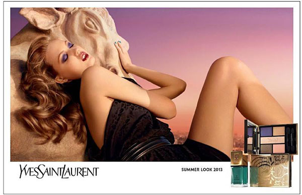Lindsey Wixson Smolders in YSL Beauté Summer 2013 Campaign by Terry Richardson