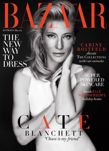 Cate Blanchett Graces Harper's Bazaar Australia May 2013 Cover Cate Blanchett Graces Harper's Bazaar Australia May 2013 Cover