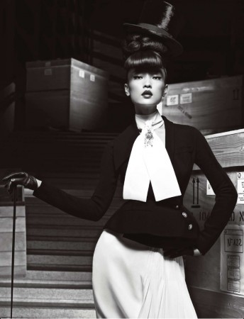 Du Juan Models Dior for Yin Chao in Numéro China April 2013