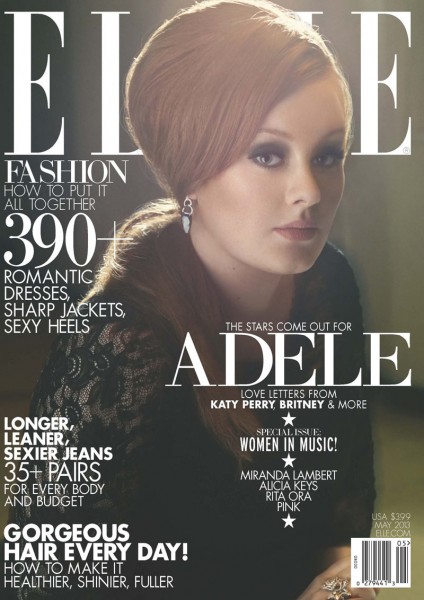 Adele Graces Elle US' May 2013 Cover in Alberta Ferretti Adele Graces Elle US' May 2013 Cover in Alberta Ferretti
