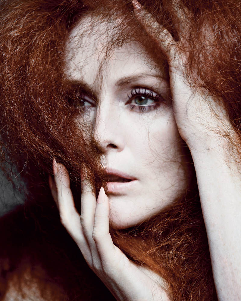Julianne Moore Gets Dramatic for Inez & Vinoodh in T Magazine's Spring Issue