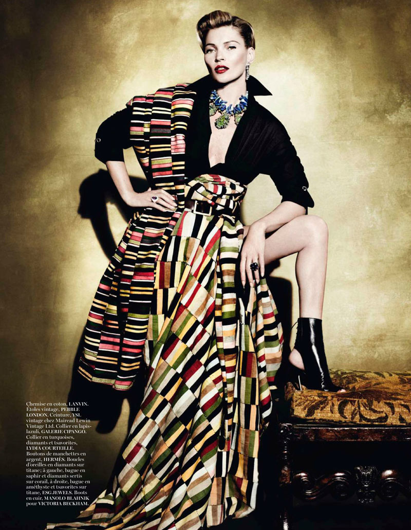 Kate Moss Celebrates Peruvian Style with Mario Testino for Vogue Paris April 2013