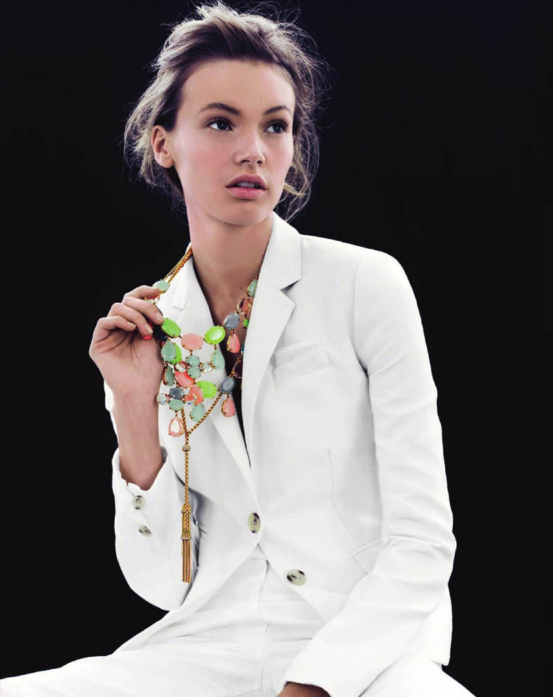Mona Johannesson Wears Colorful Jewelry for J. Crew's April Style Guide