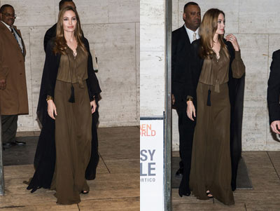Angelina Jolie Dons Saint Laurent for the 4th Annual Women in the World Summit