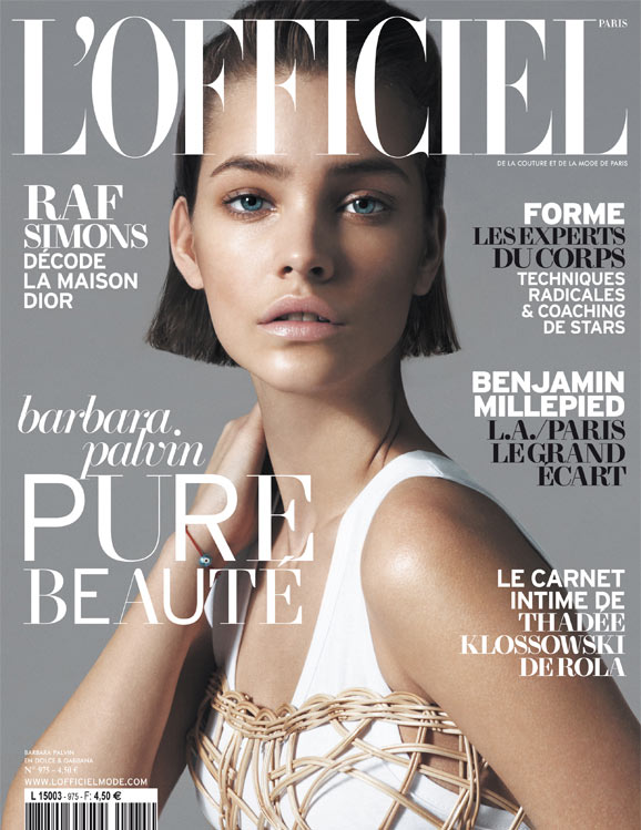 Barbara Palvin Graces L'Officiel Paris May 2013 Cover in Dolce & Gabbana