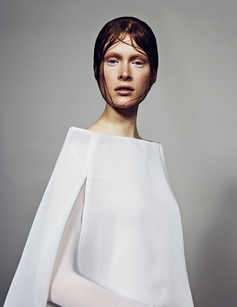Ilva Heitmann Dons All White for SOMA Magazine by Felix Wong