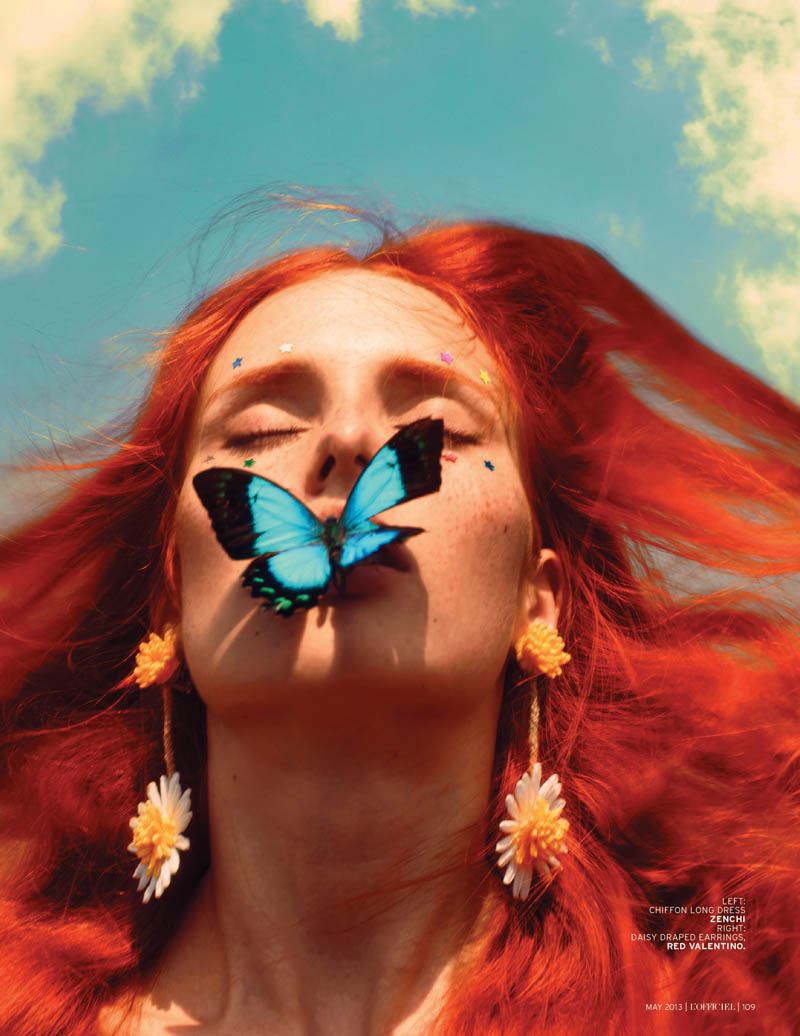 Jasmin Jalo Has a Natural High for L’Officiel Singapore’s May 2013 Cover Shoot
