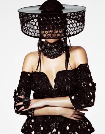 Josephine Skriver is a Hat Lady for V Magazine Online by Jason Kim