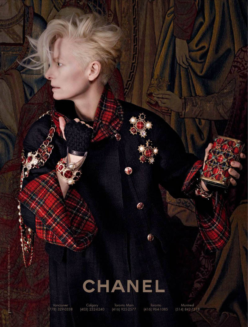Tilda Swinton Embraces Scottish Heritage for Chanel Paris-Edimbourg Campaign by Karl Lagerfeld