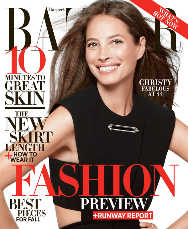 Christy Turlington stars on Harper's Bazaar June/July 2013 cover