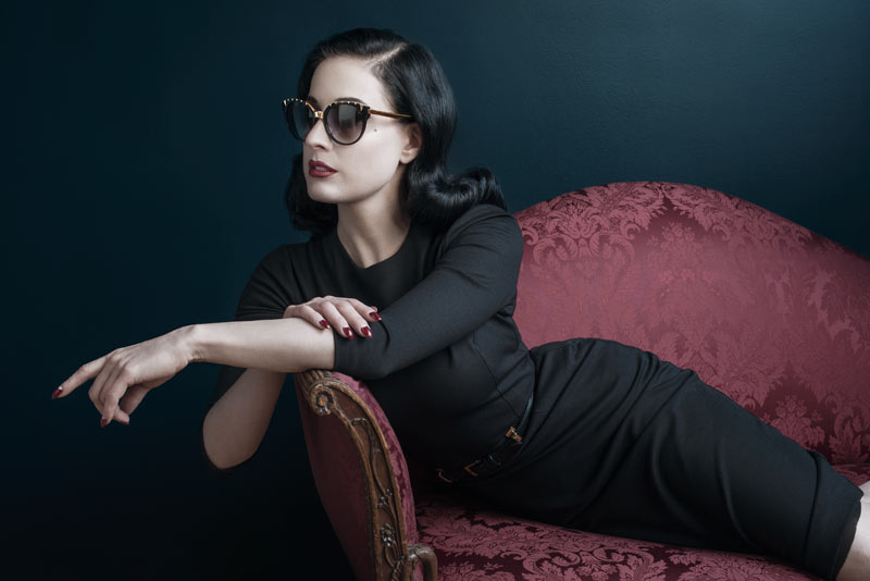 Dita Von Teese Stars in DITA Eyewear's Fall 2013 "Legends" Campaign