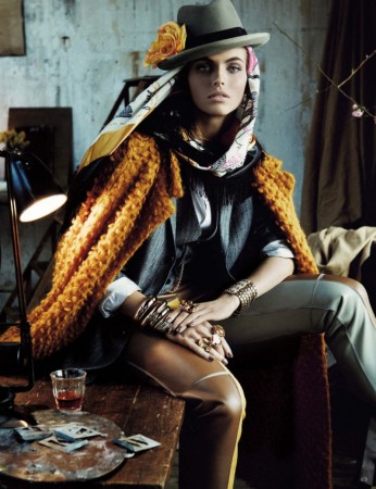 Karlina Caune Dons Folk Fashion for Vogue Germany May 2013 by Giampaolo Sgura Karlina Caune Dons Folk Fashion for Vogue Germany May 2013 by Giampaolo Sgura