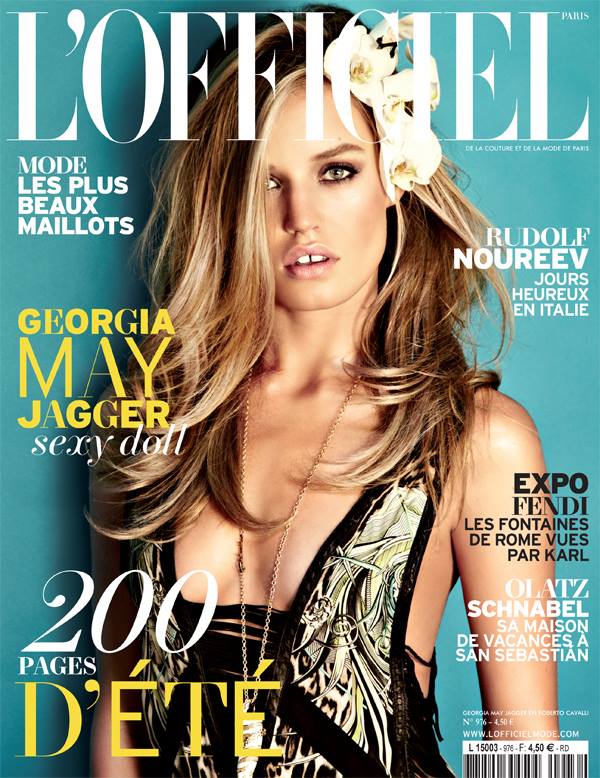 Georgia May Jagger Graces L'Officiel Paris' June/July 2013 Cover