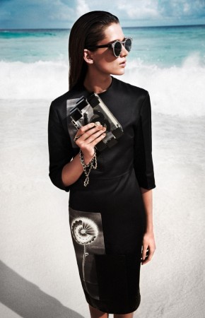 Natalia Oberhanss Dons Black and White Style for Grazia Germany Natalia Oberhanss Dons Black and White Style for Grazia Germany