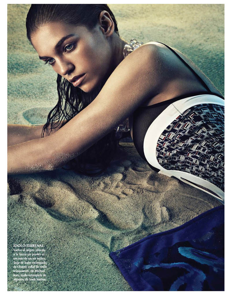 Samantha Gradoville Shines in Metallic Style for Vogue Latin America June 2013