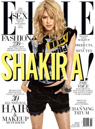 Shakira Covers ELLE US July 2013