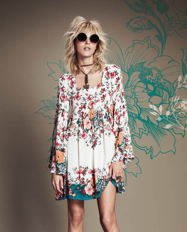 Anja Rubik Fronts Free People July Catalogue