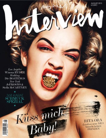 Rita Ora Fronts Interview Germany August 2013 Cover Rita Ora Fronts Interview Germany August 2013 Cover