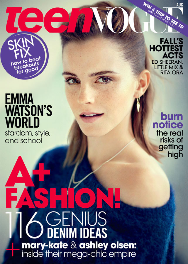 Emma Watson Covers Teen Vogue August 2013