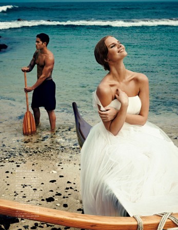 Marloes Horst Plays a Blushing Bride for Vogue Japan Wedding Special Marloes Horst Plays a Blushing Bride for Vogue Japan Wedding Special