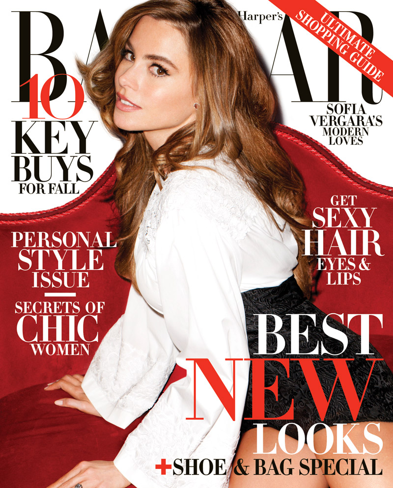 Sofia Vergara Lands Harper's Bazaar US August 2013 Cover