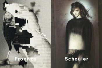 Sasha Pivovarova Poses for Proenza Schouler Fall 2013 Campaign Sasha Pivovarova Poses for Proenza Schouler Fall 2013 Campaign