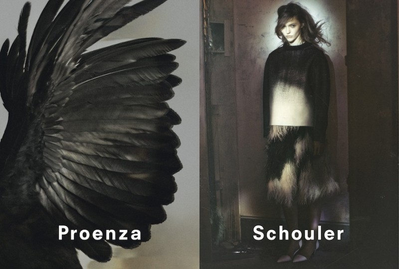 Sasha Pivovarova Poses for Proenza Schouler Fall 2013 Campaign