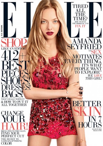 Amanda Seyfried Shines on Elle US August 2013 Cover in Dolce & Gabbana Amanda Seyfried Shines on Elle US August 2013 Cover in Dolce & Gabbana