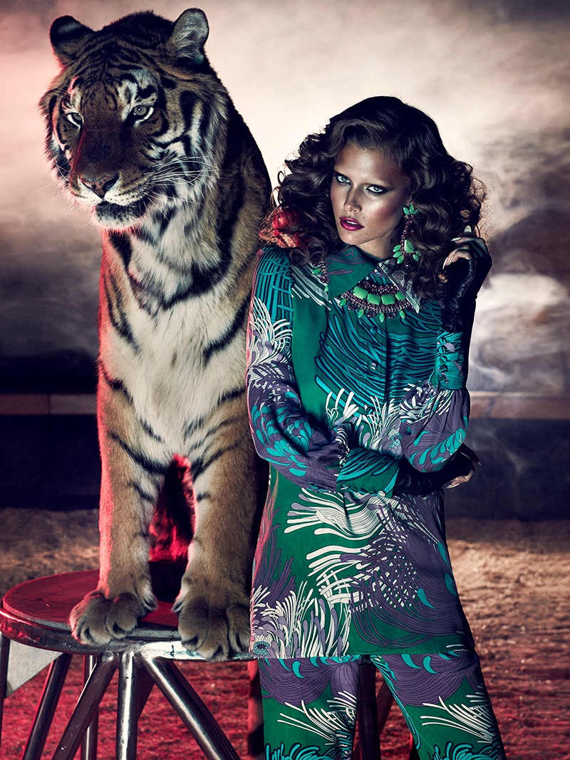 Kim Cloutier Joins the Circus for Dress to Kill Magazine by Chris Nicholls