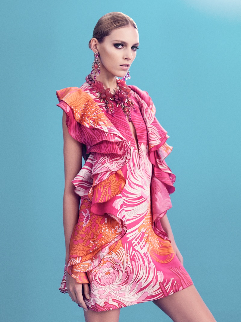Anja Rubik and Karmen Pedaru Star in Gucci Style S/S 2013 by Benjamin Grillon