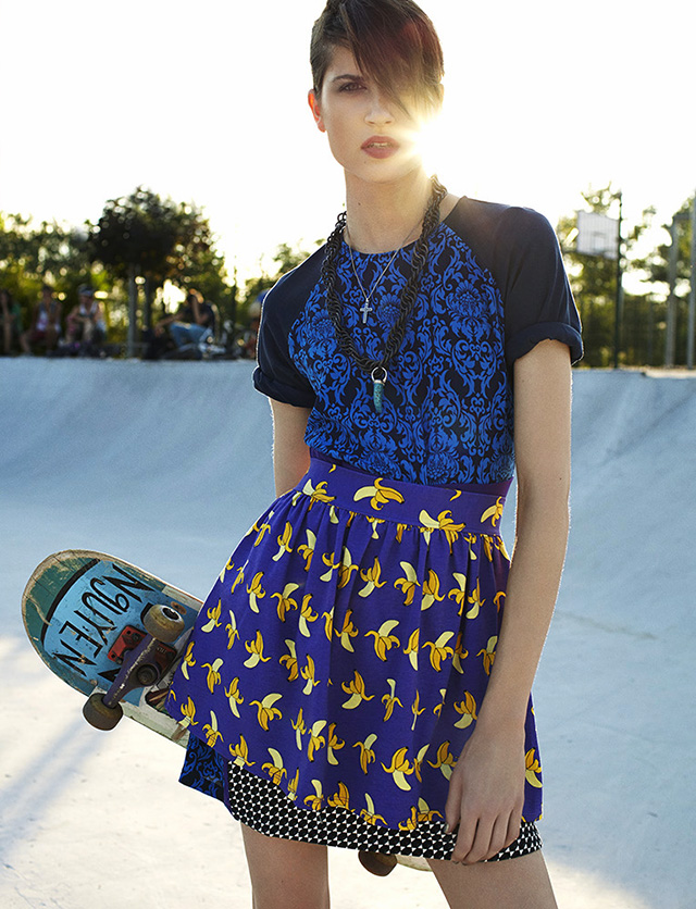 Kate Kondas is a Skater Chick for Elle Hungary by Zoltan Tombor