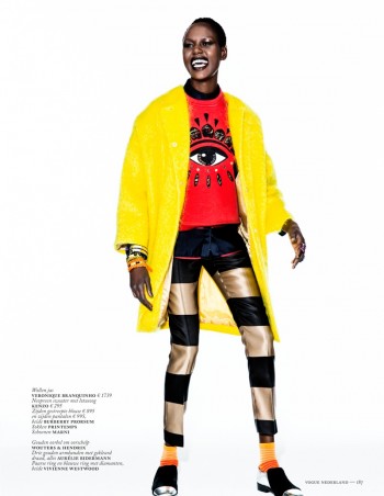 Ajak Deng Models Fall Brights for Vogue Netherlands by Marc de Groot Ajak Deng Models Fall Brights for Vogue Netherlands by Marc de Groot
