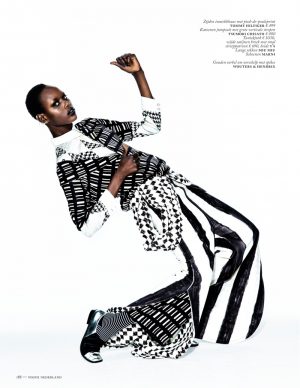 Ajak Deng Models Fall Brights for Vogue Netherlands by Marc de Groot ...