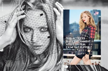 Amanda Seyfried Poses for Ben Watts in Glamour Paris Shoot