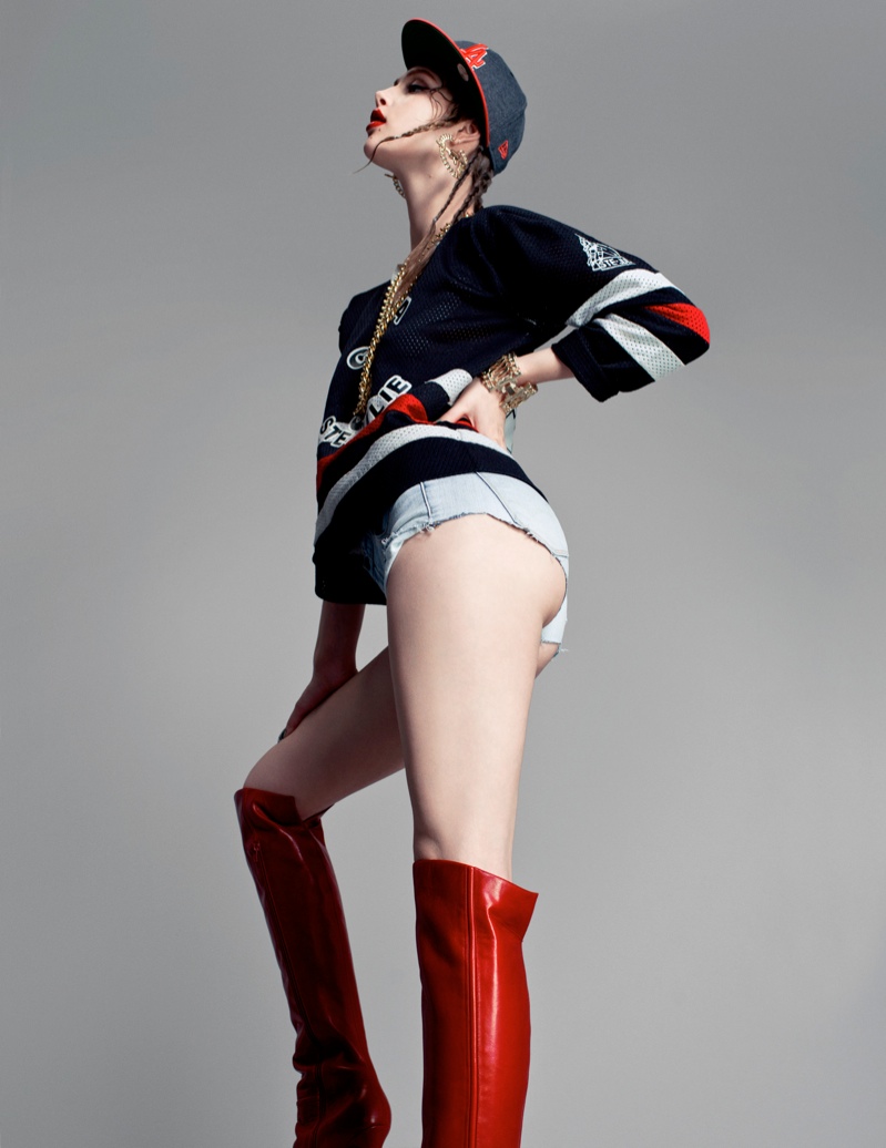 Anais Pouliot Poses in Cutting Edge Style for Flaunt by Stevie and Mada