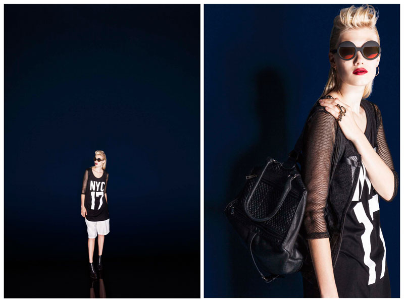 Yulia Terentieva Models Bershka's August/September Lookbook by Mar Ordonez