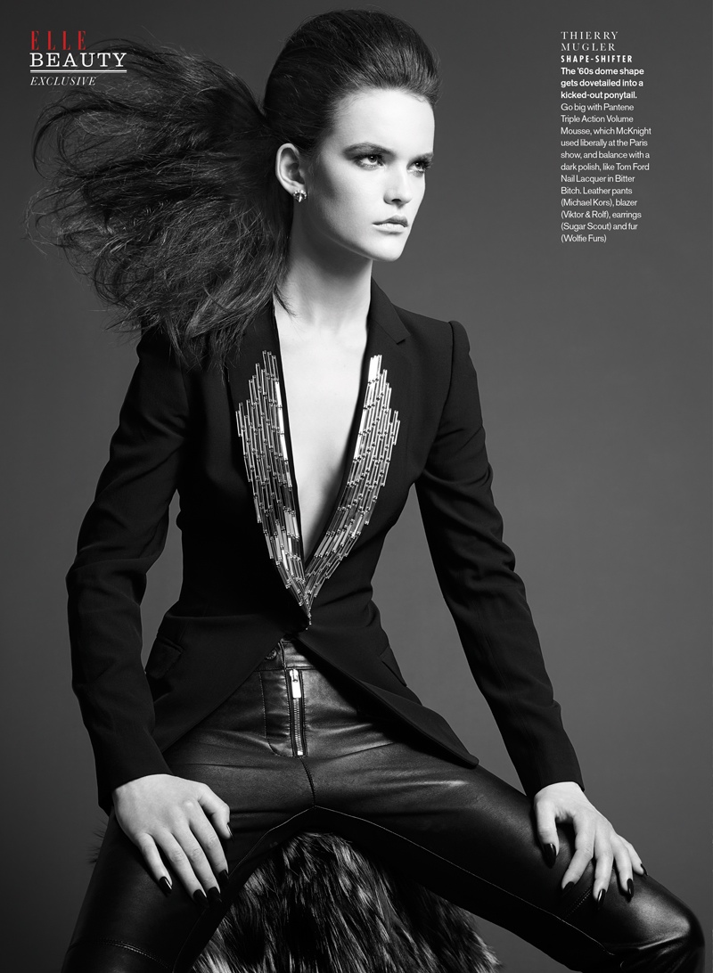 Sam McKnight Creates Luxe Hair for Elle Canada Beauty Shoot
