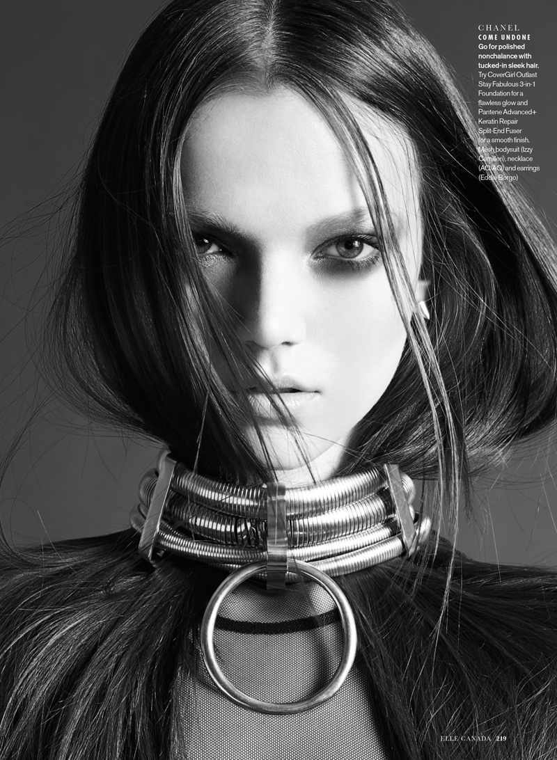 Sam McKnight Creates Luxe Hair for Elle Canada Beauty Shoot