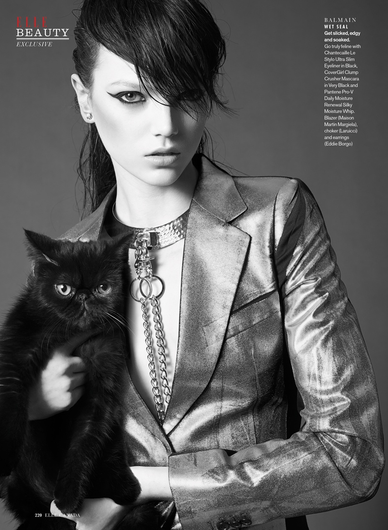 Sam McKnight Creates Luxe Hair for Elle Canada Beauty Shoot