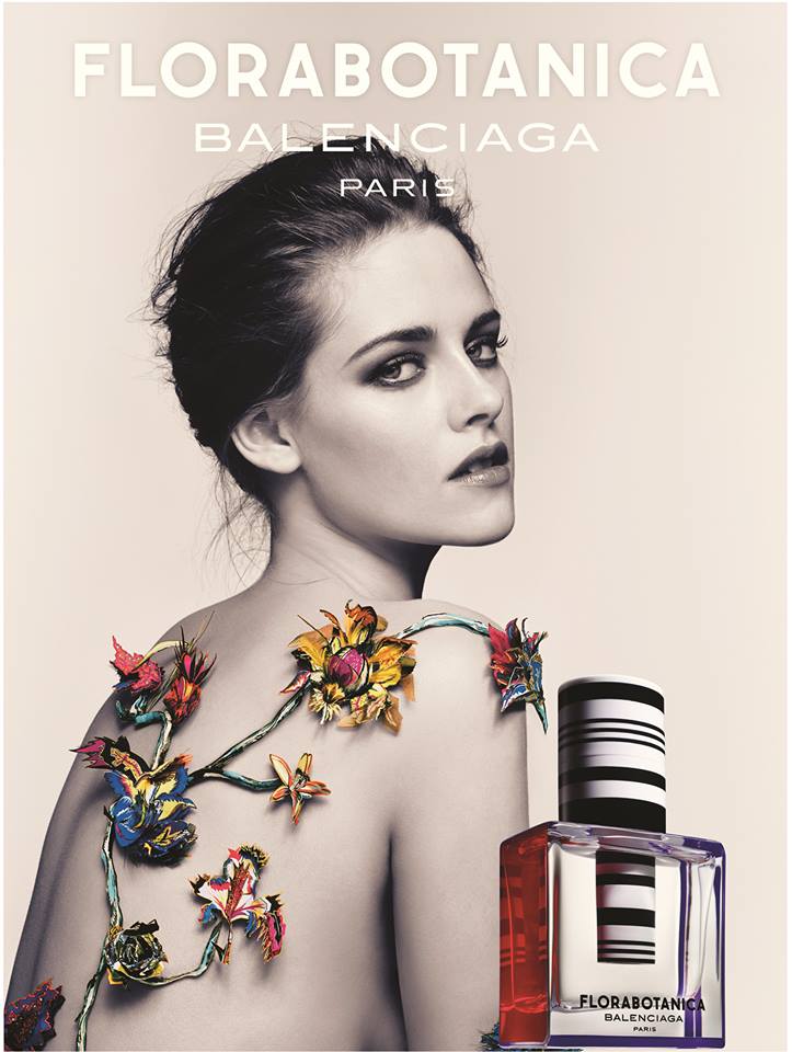 Kristen Stewart Shows Skin in Balenciaga "Florabotanica" Fragrance Ad