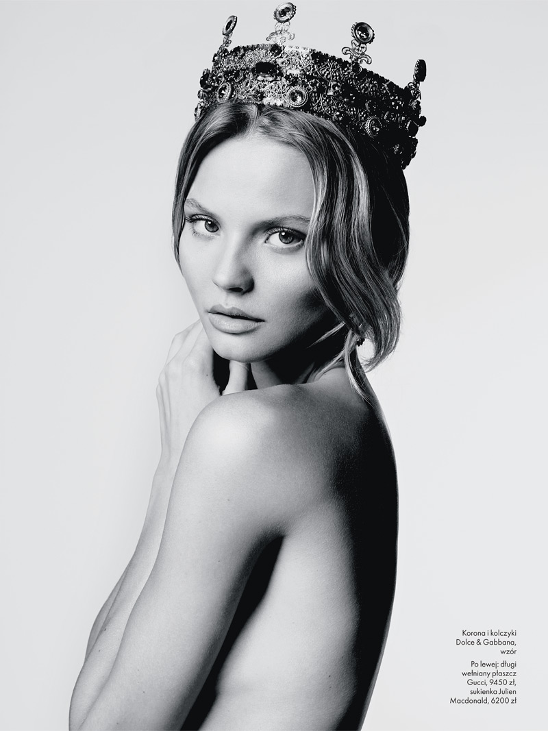 Magdalena Frackowiak Stars in Elle Poland's September Issue