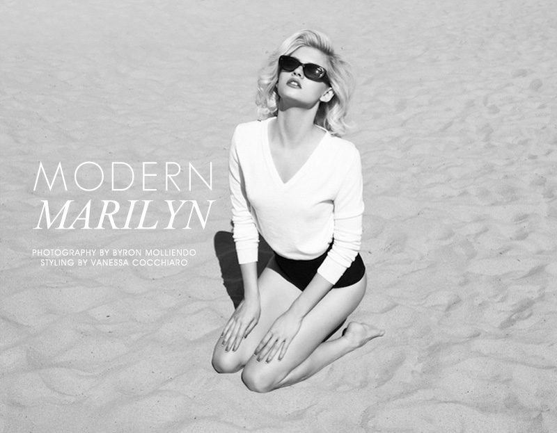 Martina Dimitrova by Byron Mollinedo in "Modern Marilyn" for Fashion Gone Rogue