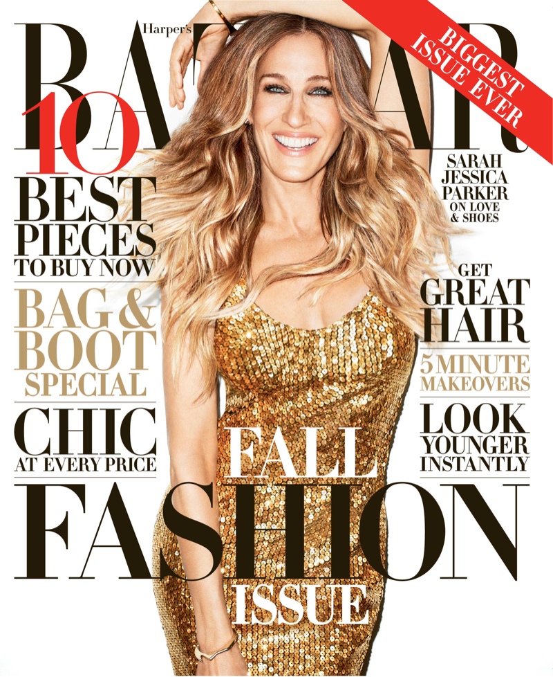 Sarah Jessica Parker Shines on Harper's Bazaar US September 2013 Cover
