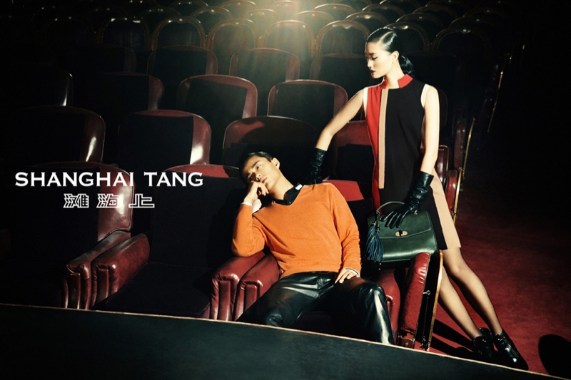 Lina Zhang Fronts Shanghai Tang Fall 2013 Ads by Richard Bernardin