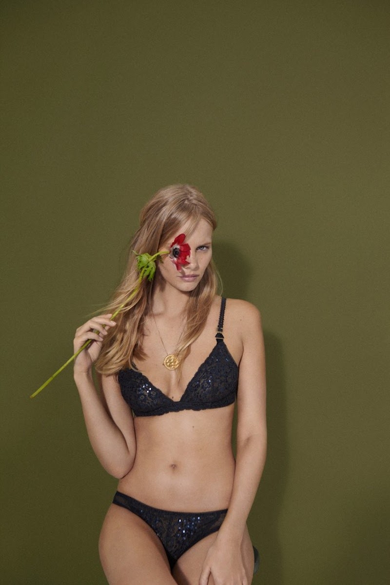 Marloes Horst Models Stella McCartney F/W 2013 Lingerie Collection
