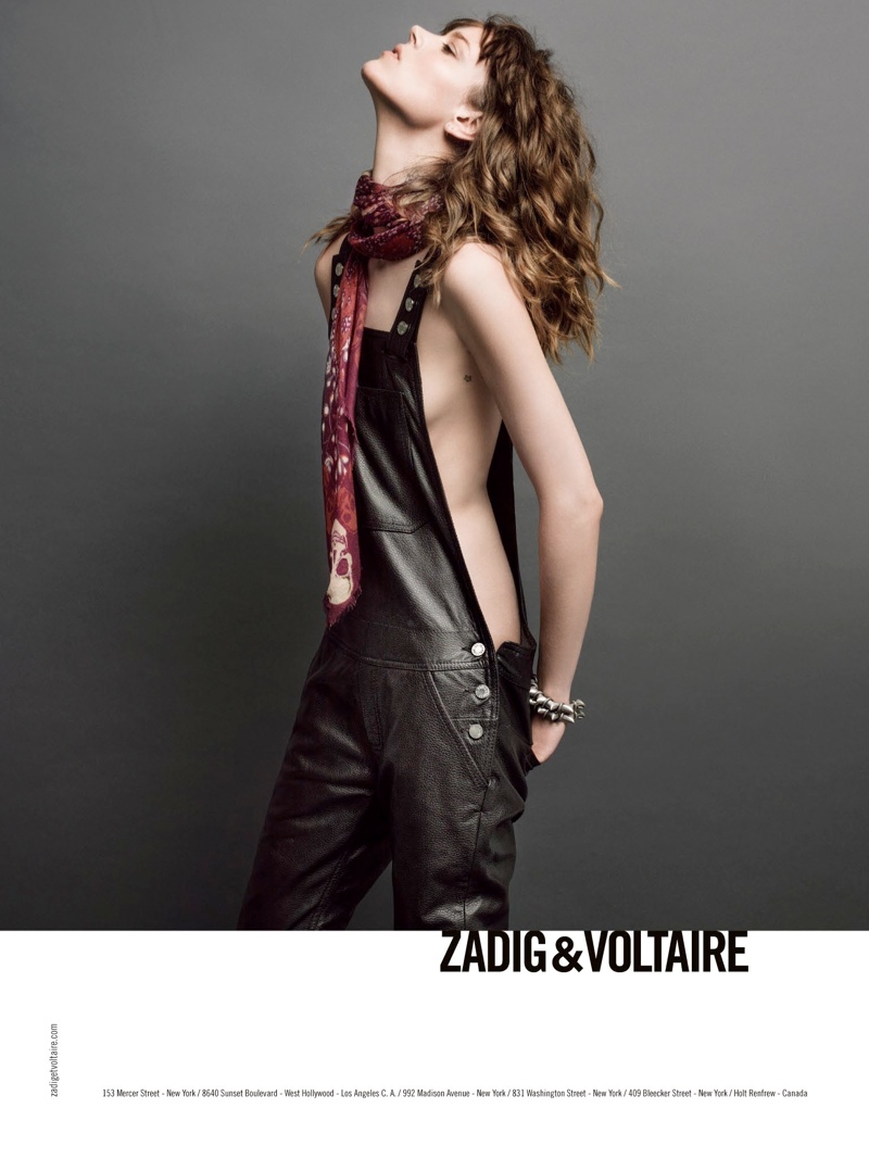Freja Beha Erichsen Stars in Zadig & Voltaire Fall 2013 Ads